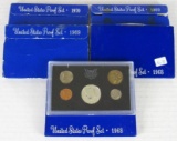 Lot (5) 1968 - 1970 US Mint Proof Sets w/ Clad Silver