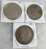 1896, 1899-O, 1904 Morgan Silver Dollar Lot