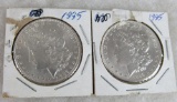 (2) 1885 Morgan Silver Dollars