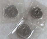 Lot (3) 1988, 1989, & 1990 Canadian .999 Pure Silver $5.00 Coins (Sealed)