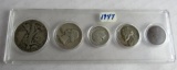 1947 US Silver Coin Set in Whitman Holder (Uncirculated)