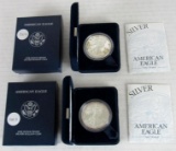 Lot (2) 2003 US Silver Eagle Bullion Coins MIB .999