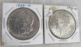 1883-O & 1900-O Morgan Silver Dollars