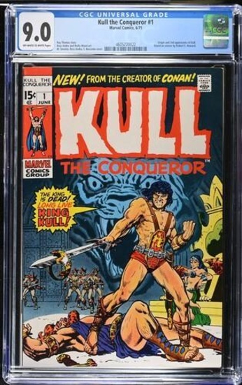 Kull the Conqueror #1 (1971) Marvel Comics Key Origin CGC 9.0