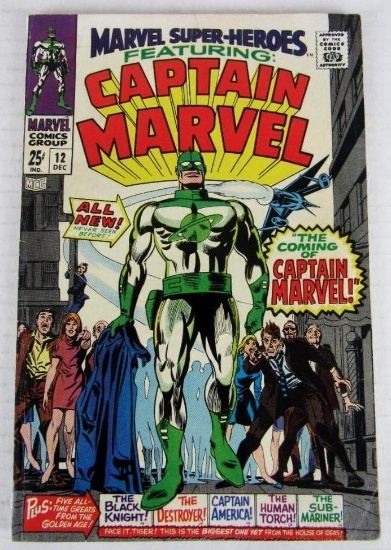 Marvel Super-Heroes #12 (1967) Key 1st Captain Marvel