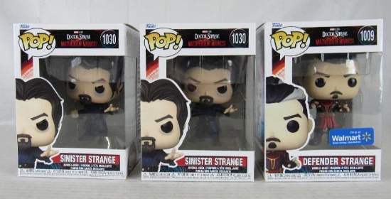 Lot (3) Funko Pop Dr. Strange Figures MIB. Including Walmart Exclusive