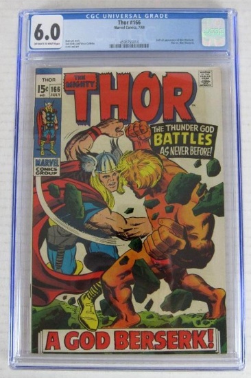 Thor #166 (1969) Silver Age Key 2nd Appearance Warlock (HIM) CGC 6.0