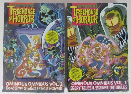 Simpsons Treehouse of Horror Vol 1 & 2 Hardcover Omnibus Set Sealed Slipcase