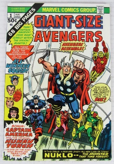 Giant Size Avengers #1 (1974) 1st Appearance Nuklo