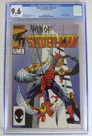Web of Spider-Man #2 (1985) Kingpin Appearance CGC 9.6