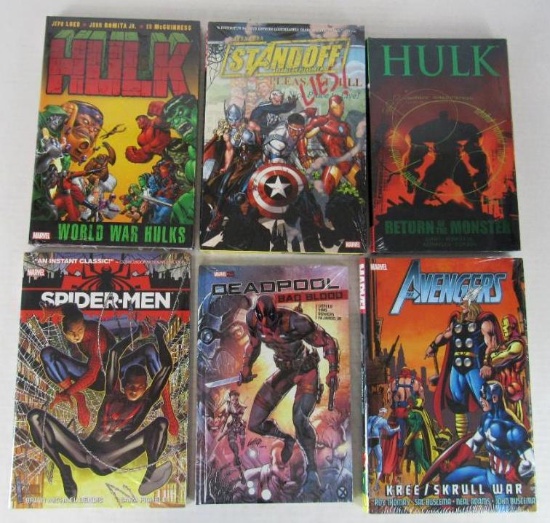 Lot (5) Marvel Hardcovers- All Sealed