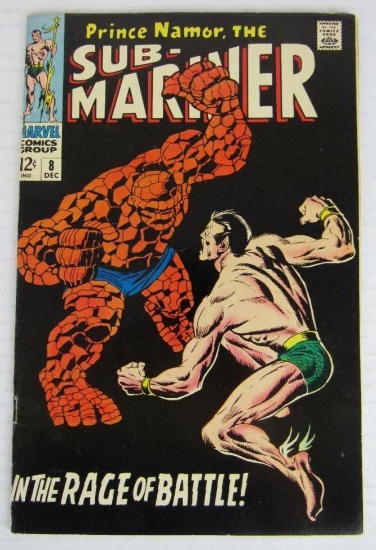 Sub-Mariner #8 (1968) Key Issue/ Iconic Thing Cover!