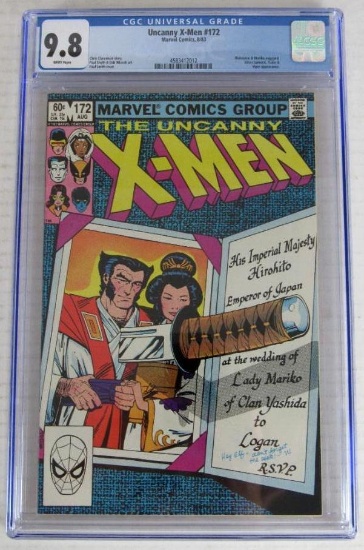 Uncanny X-Men #172 (1983) Wolverine & Mariko Engaged CGC 9.8