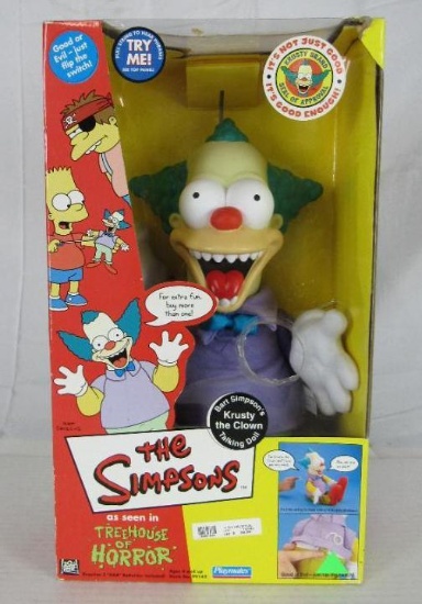 RARE Playmates Simpsons Treehouse of Horror Talking Krusty the Clown MIB Working