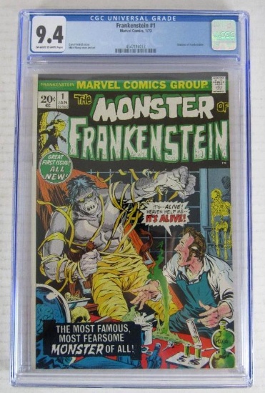 Frankenstein #1 (1973) Marvel Key 1st Issue/ Mike Ploog CGC 9.4 Beauty!