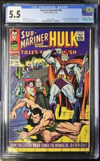 Tales to Astonish #90 (1967) KEY 1st Appearance ABOMINATION CGC 5.5