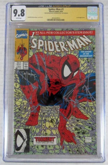 Spider-Man #1 (1990) Signed Tod McFarlane CGC 9.8 Gold Label!
