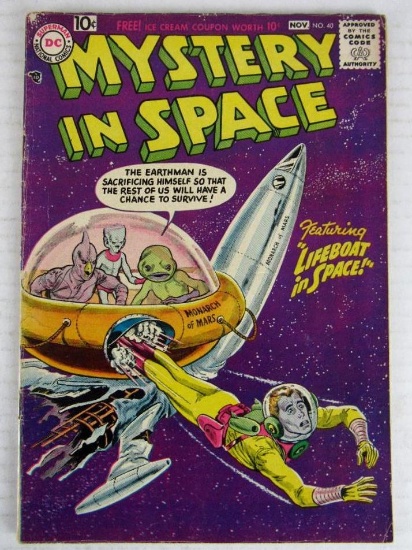 Mystery in Space #40 (1957) Silver Age Sci-Fi