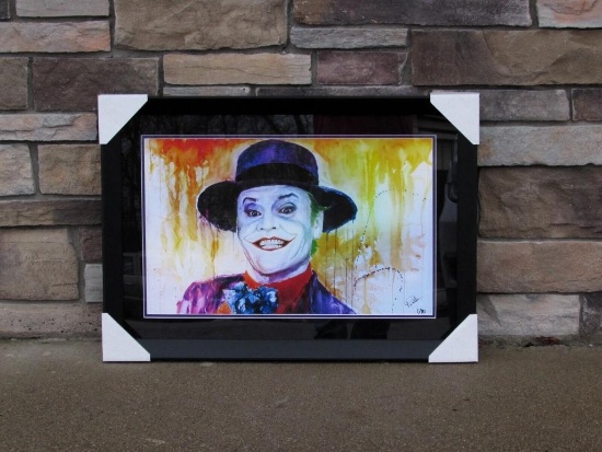 Artist Signed Rob Prior Jack Nicholson Joker AP Giclee Print 1/10 Batman Framed