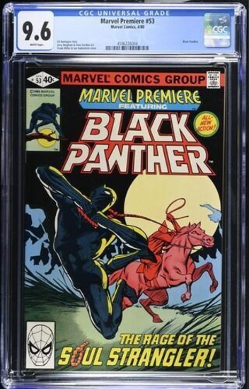 Marvel Premiere #53 (1980) Bronze Age Frank Miller Black Panther vs. KKK CGC 9.6