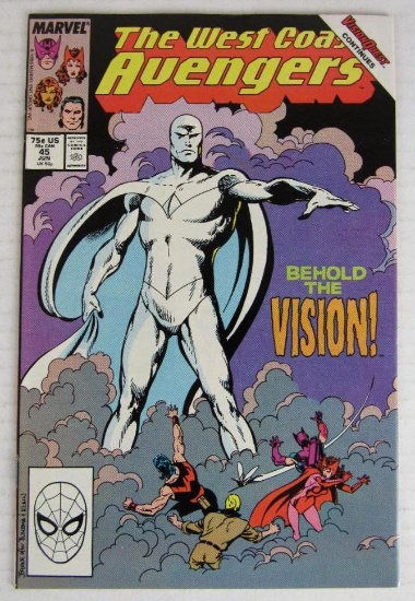 West Coast Avengers #45 (1989) Key 1st White Vision