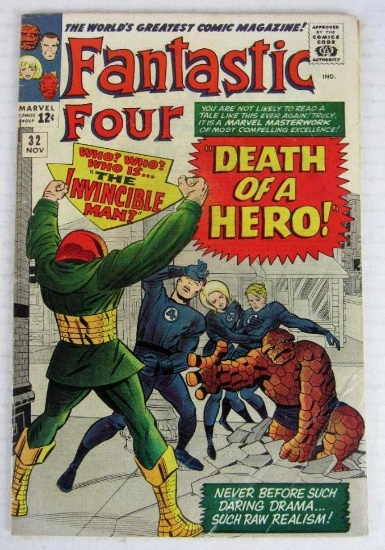 Fantastic Four #32 (1964) Key Death of Franklin Storm