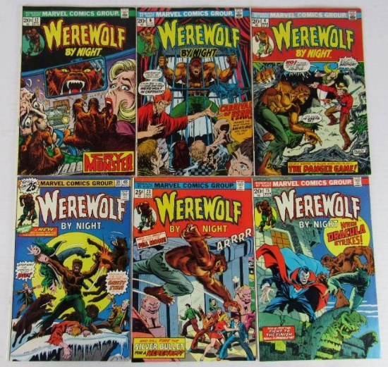 Werewolf by Night Bronze Age Lot 4, 6, 12, 15, 23, 38