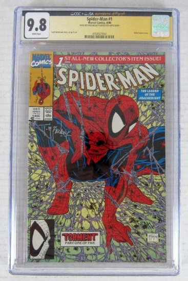 Spider-Man #1 (1990) Signed Todd McFarlane Cover CGC 9.8 White Pages