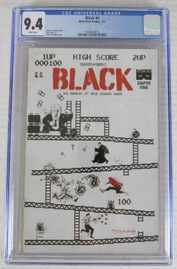 Black #4 (2017) Classic Donald Trump/ Donkey Kong Cover CGC 9.4