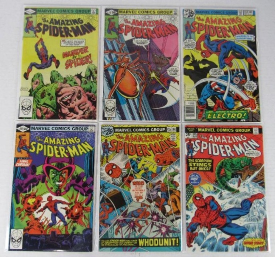 Amazing Spider-Man Bronze Age Lot #145 155 187 207 213 228 F/VF to NM