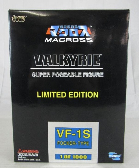 Rare Toynami Macross Valkyrie Focker Type VF-1S Poseable Figure MISP /1000