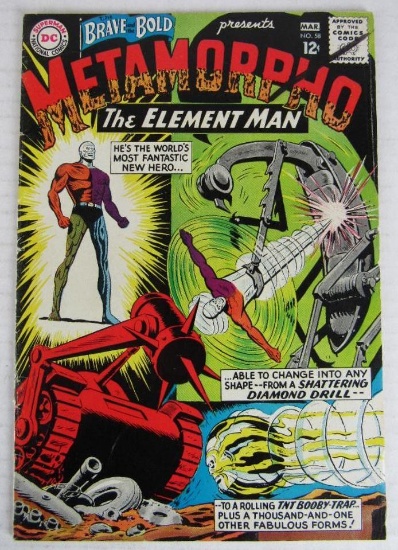 Brave and the Bold #58 (1965) Key 2nd Metamorpho