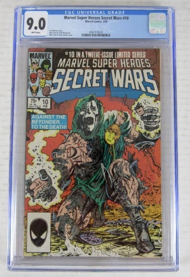 Marvel Super-Heroes Secret Wars #10 (1985) Classic Doctor Doom Cover CGC 9.0