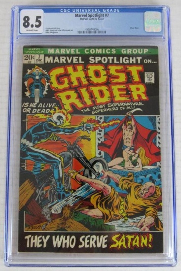 Marvel Spotlight #7 (1972) Bronze Age Key 3rd Appearance Ghost Rider CGC 8.5