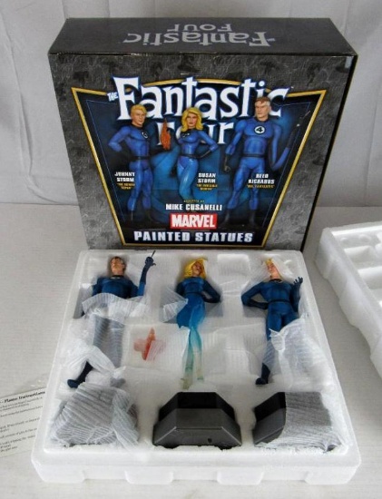 RARE & Outstanding Signed Fantastic Four 12" Statue Artist Proof Set