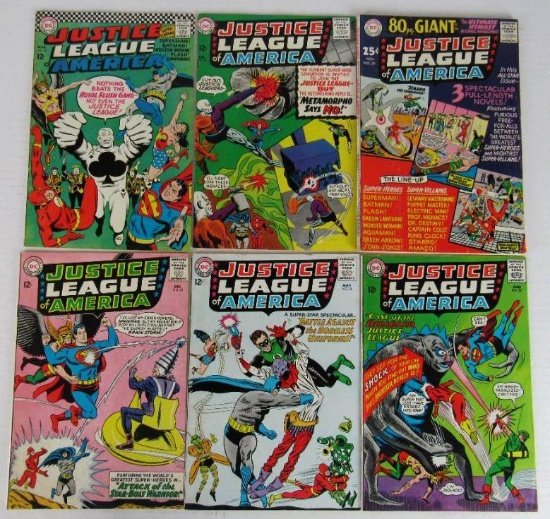 Justiice League of America Silver Age Lot #32, 35, 36, 39, 42, 43
