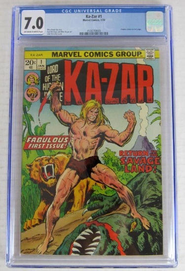 Ka-Zar #1 (1974) Bronze Age Marvel/ Key 1st Issue CGC 7.0