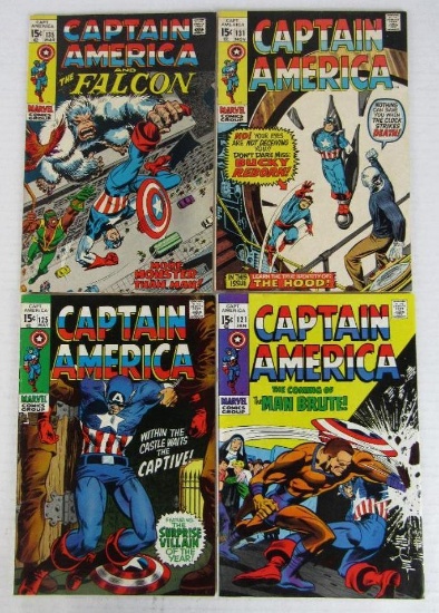 Captain America Silver Age Lot #121, 125, 131, 135