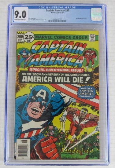 Captain America #200 (1976) Classic Bronze Age Kirby Cover CGC 9.0