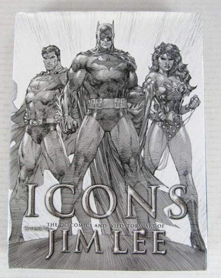 Icons: The DC Comics Art of Jim Lee (2010) Hardcover w/ DJ Large Format!