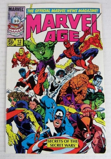 Marvel Age #12 (1984) Key 1st Spider-Man Black Costume
