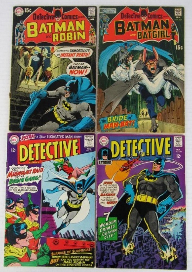 Detective Comics Silver Age Lot 342, 368, 395, 407