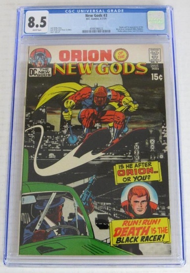 New Gods #3 (1971) Bronze Age DC/ 1st Black Racer CGC 8.5