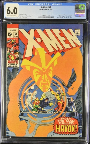 X-Men #58 (1969) Key 1st Appearance HAVOK CGC 6.0