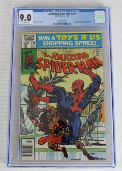 Amazing Spider-Man #209 (1980) Newsstand Key 1st Calypso CGC 9.0