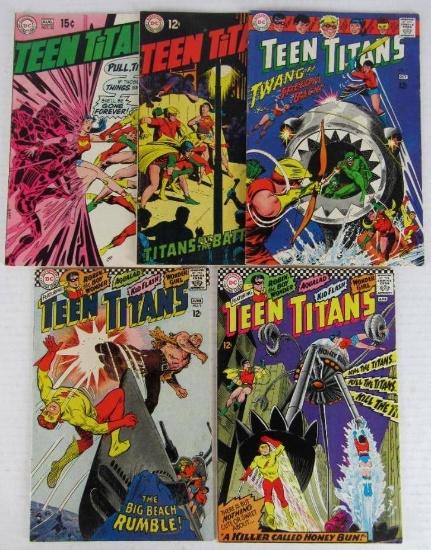 Teen Titans Silver Age Lot 8, 9, 11, 20, 22