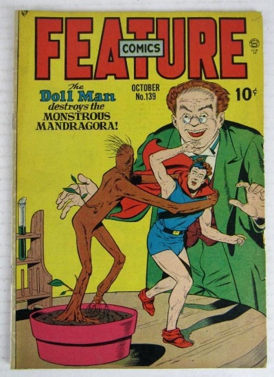 Feature Comics #139 (1949) Golden Age Doll Man