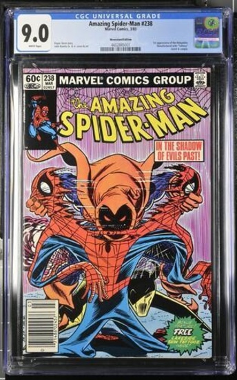 Amazing Spider-Man #238 (1983) Newsstand Key 1st Hobgoblin CGC 9.0 w/ Tattooz!
