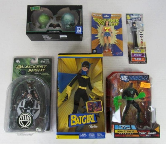 Large DC Comics Assorted Toy Lot. Batman, Wonder Woman, etc