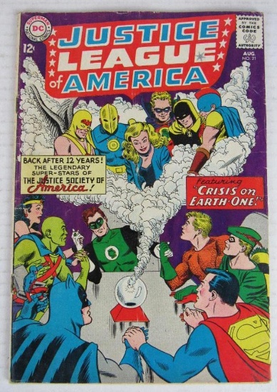 Justice League of America #21 (1963) Key 1st Silver Age Dr. Fate & Hour Man!!